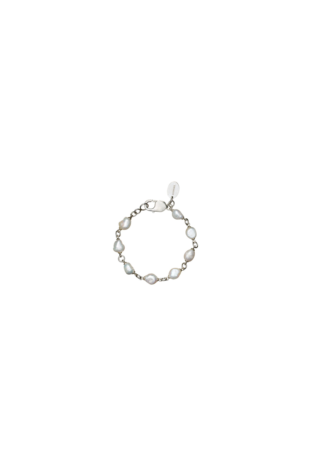 Pearl Bracelet with Silver loops